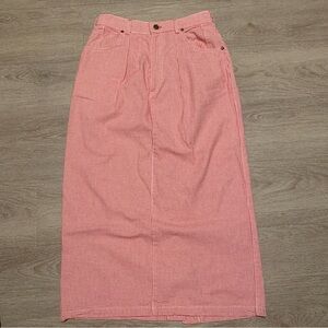 Vintage Gotcha Covered Red Gingham Maxi Skirt Size 10